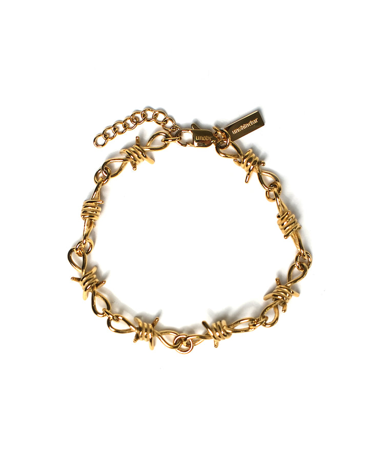 Stacheldraht Armband (Gold)