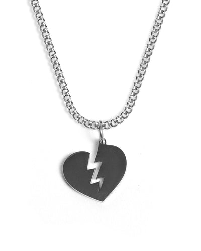 Broken Heart Necklace (Silver)