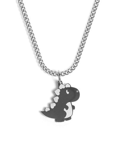 Dinosaur Necklace (Silver)
