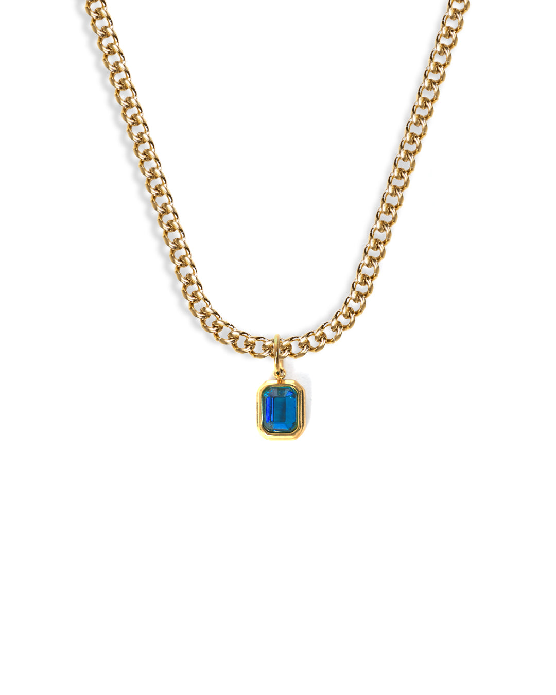 Collier Blue Ocean Gemstone (Or)