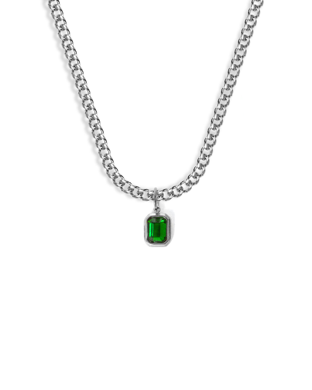 Collier Emerald Green Gemstone