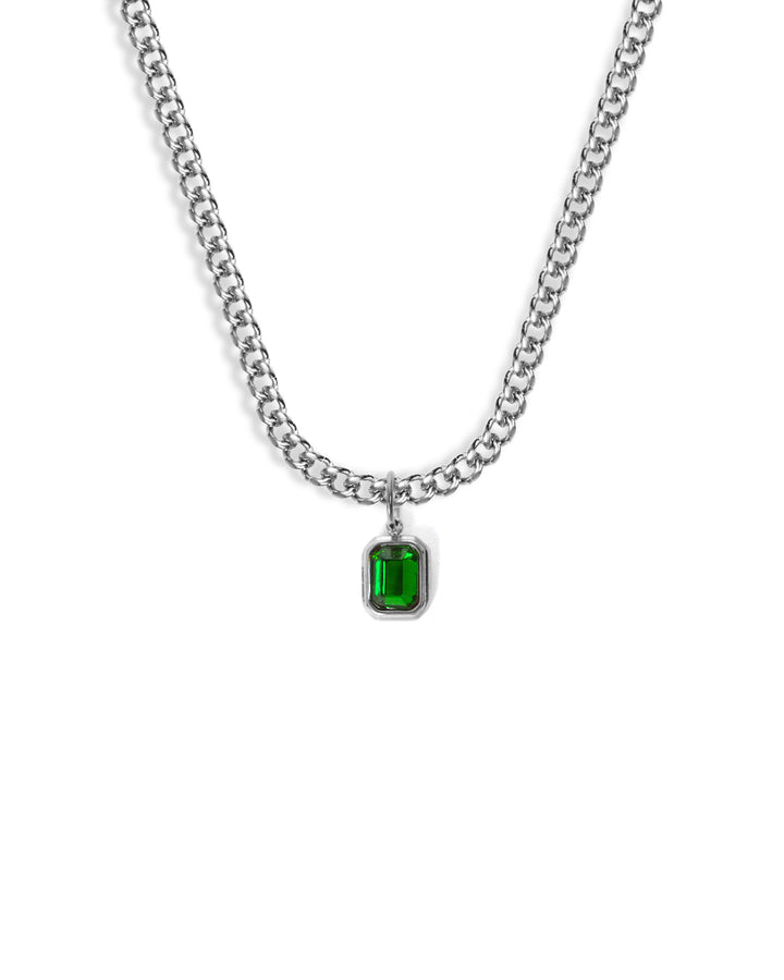 Collier Emerald Green Gemstone