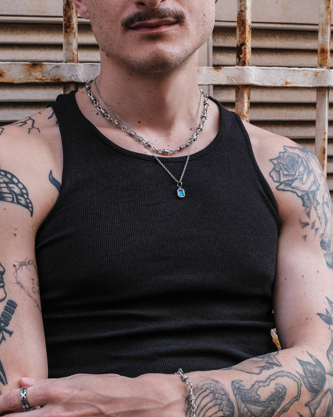 Collier Blue Ocean Gemstone