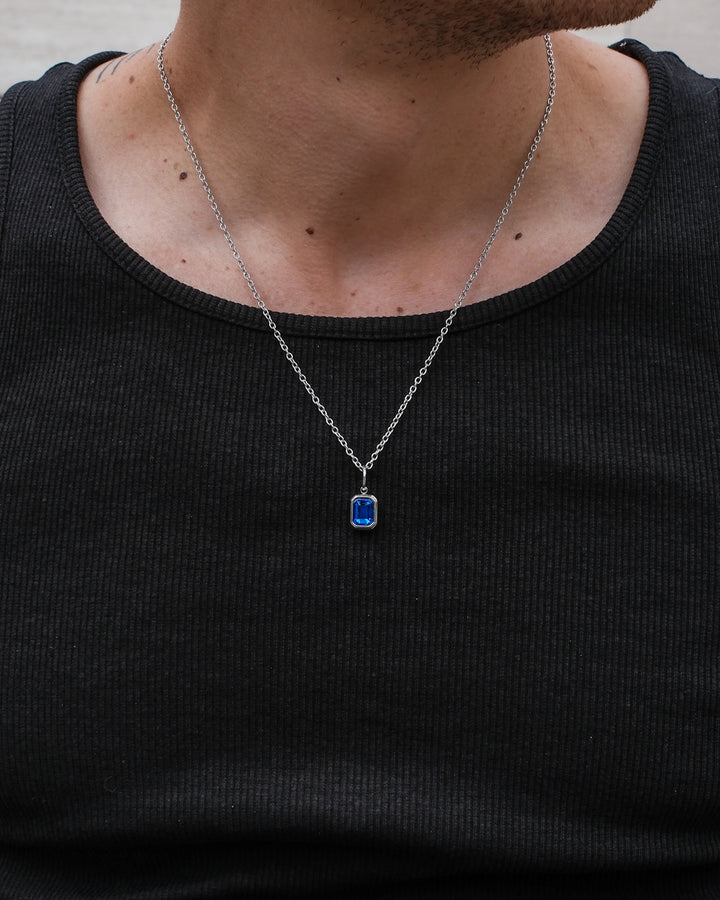 Collier Blue Ocean Gemstone