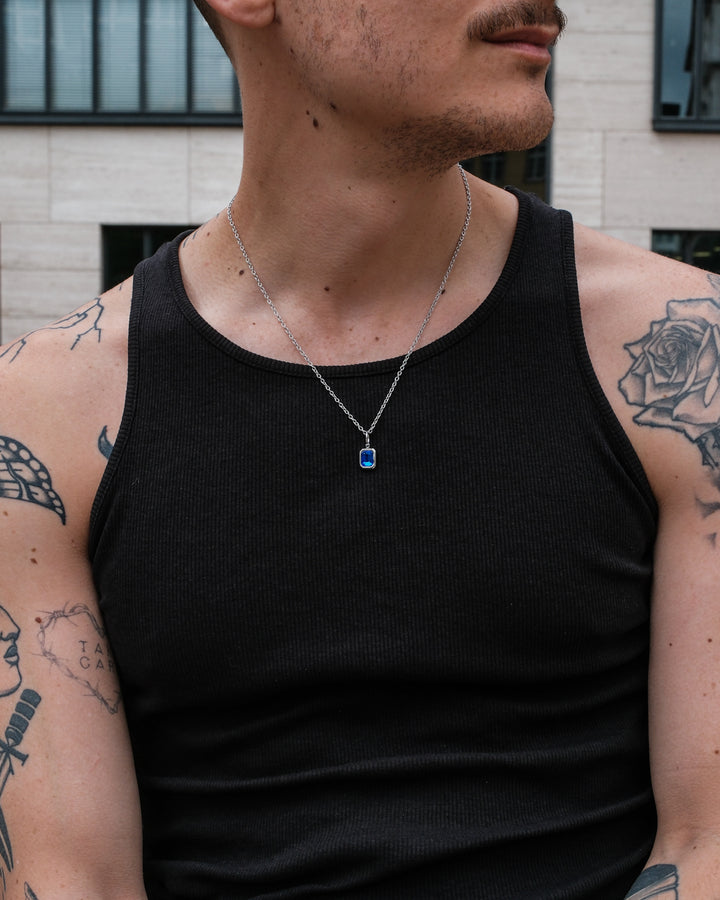 Collier Blue Ocean Gemstone