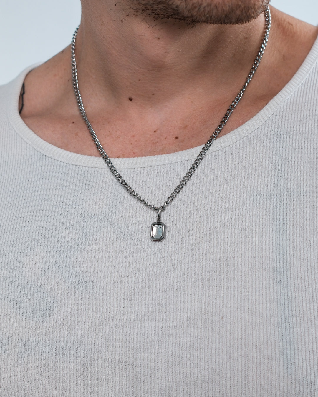 Collier Clear Gemstone