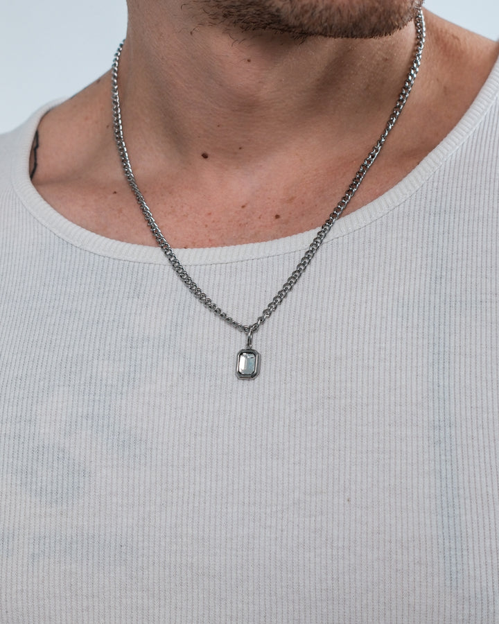Collier Clear Gemstone