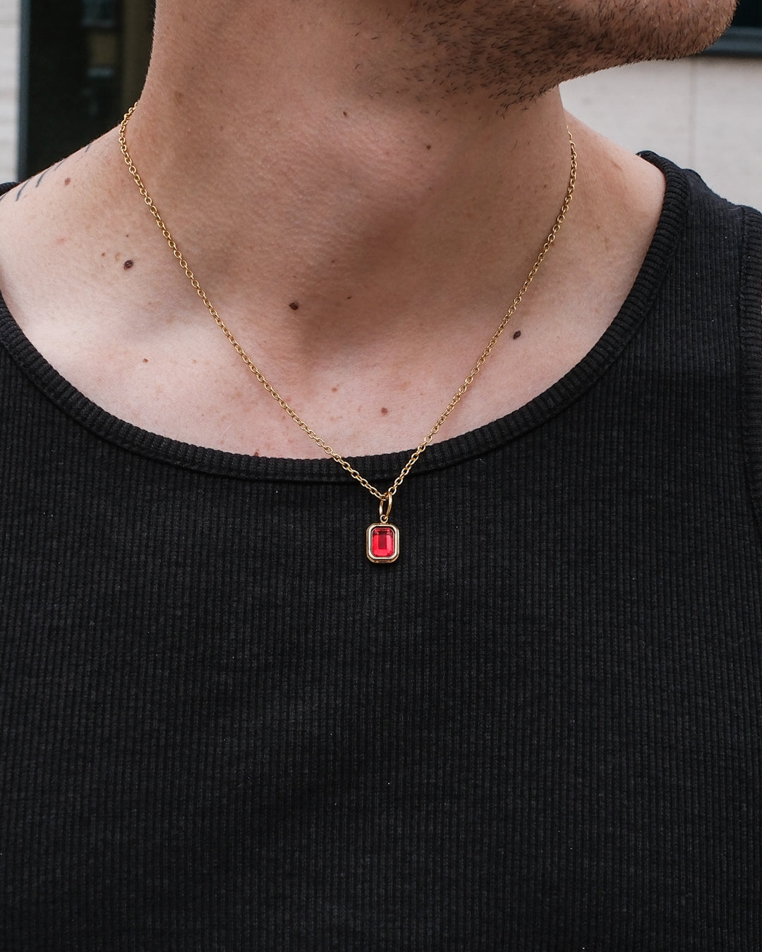 Collier Ruby Gemstone (Or)