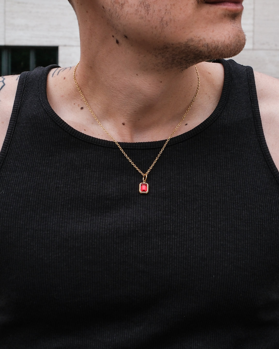 Collier Ruby Gemstone (Or)