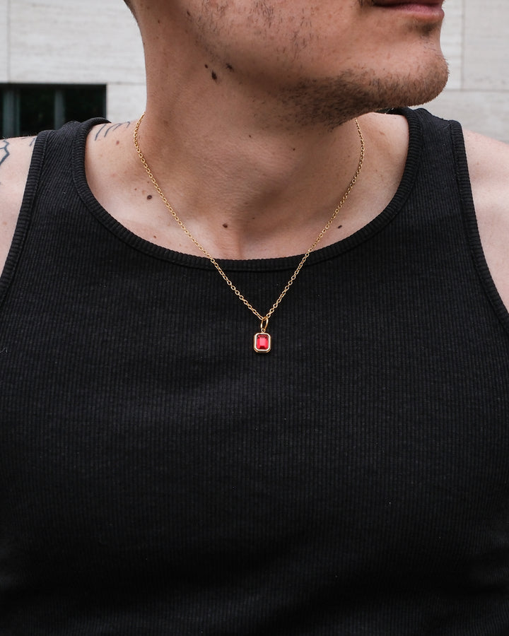 Collier Ruby Gemstone (Or)