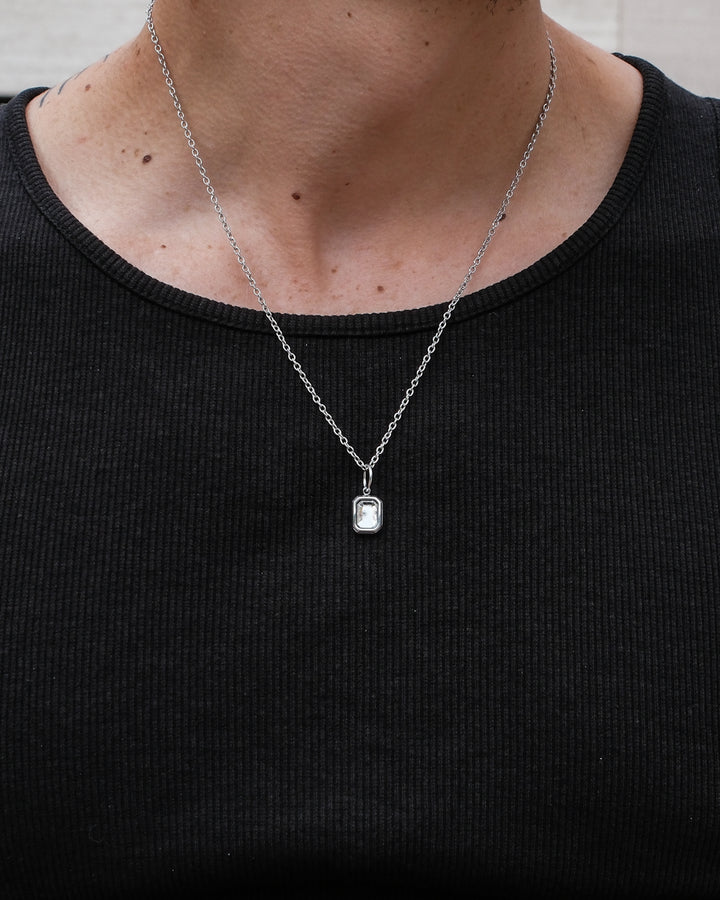 Collier Clear Gemstone