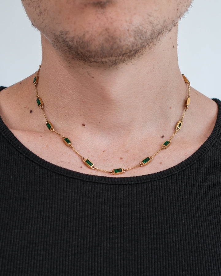 Gemstone Chain Green (Gold)