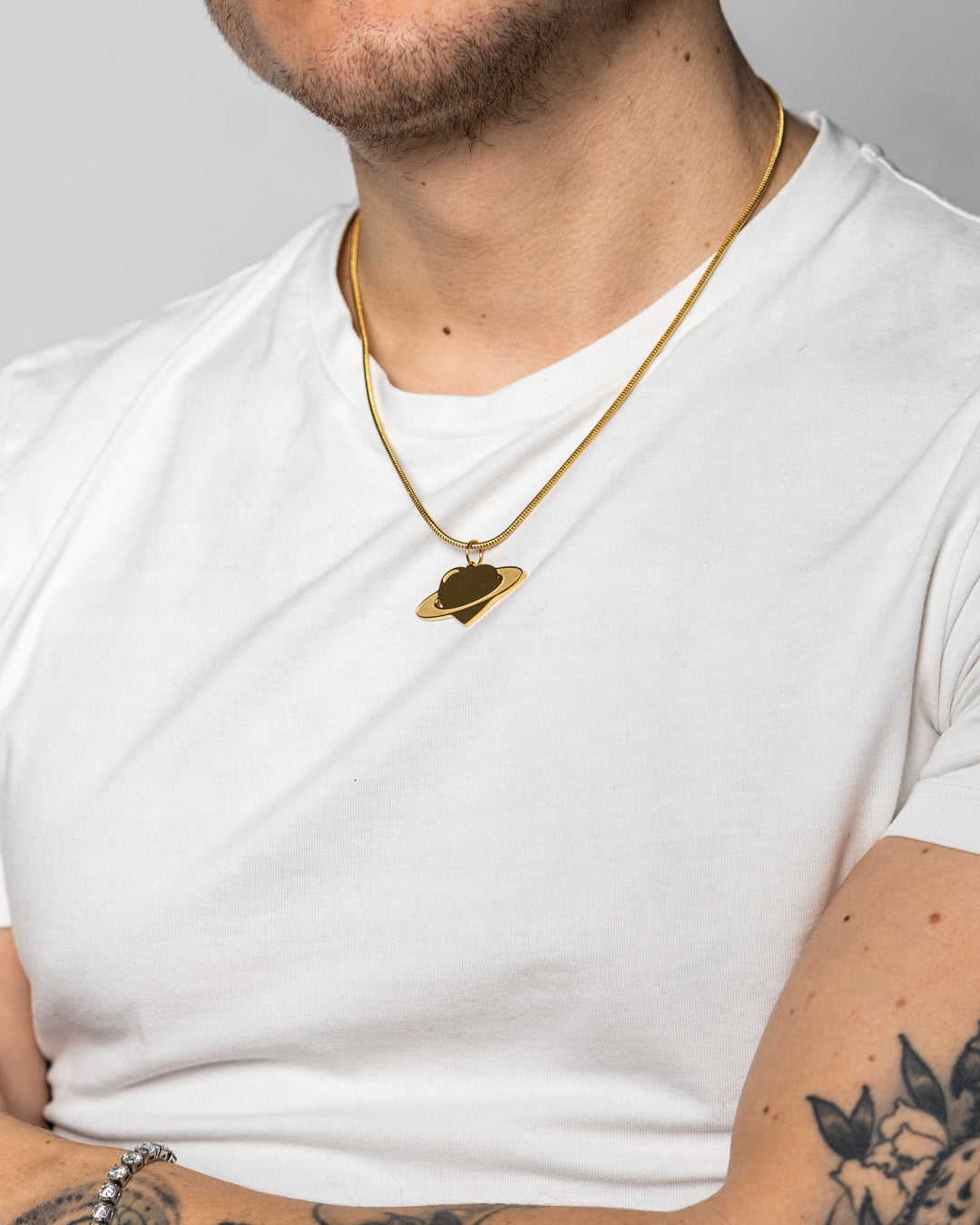 Planet Love Necklace (Gold)