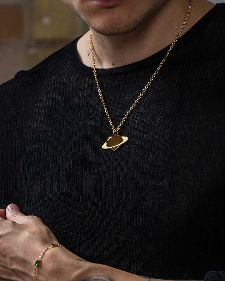 Planet Love Necklace (Gold)
