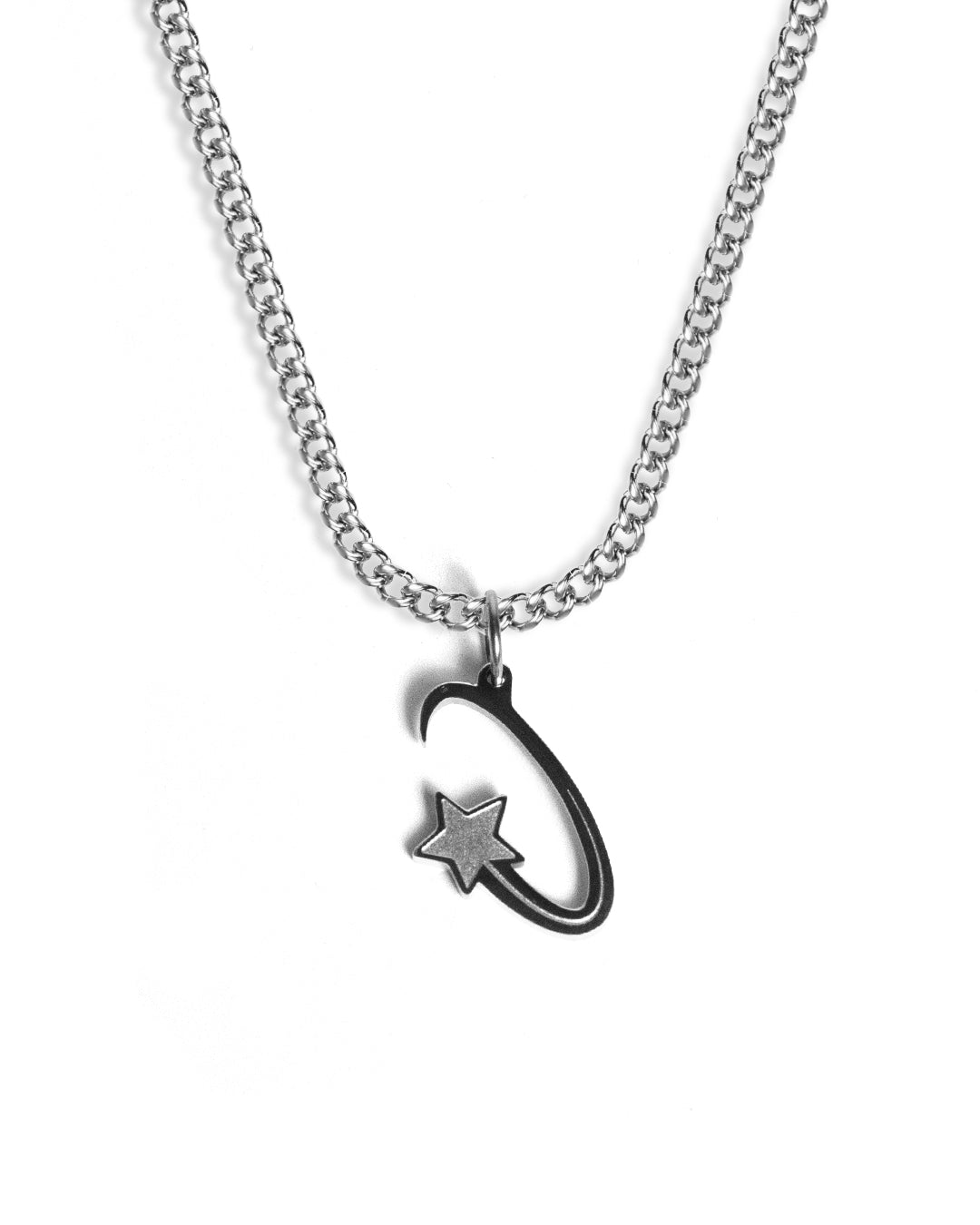 Shooting Star Necklace (Silver)