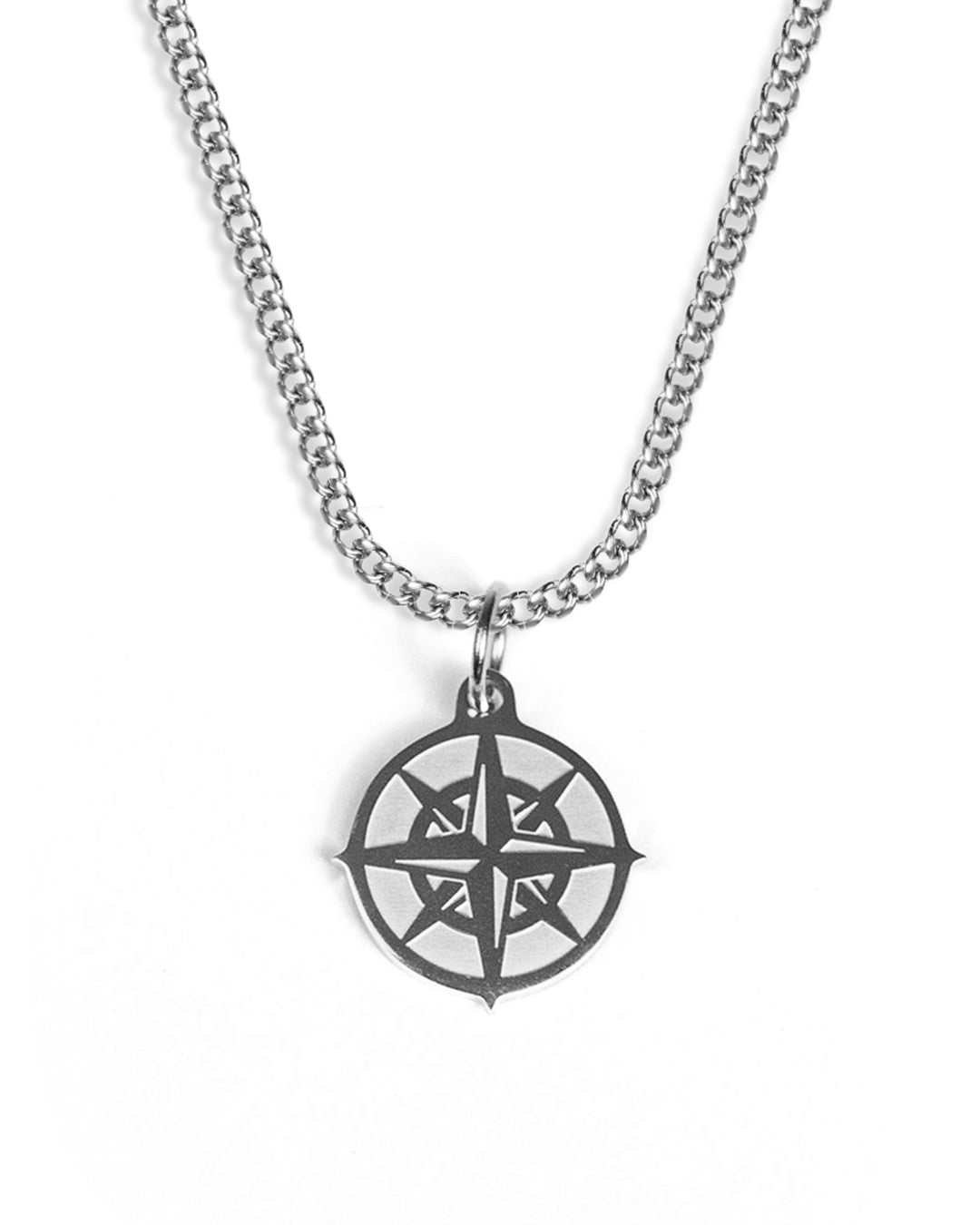 Compass Necklace (Silver)