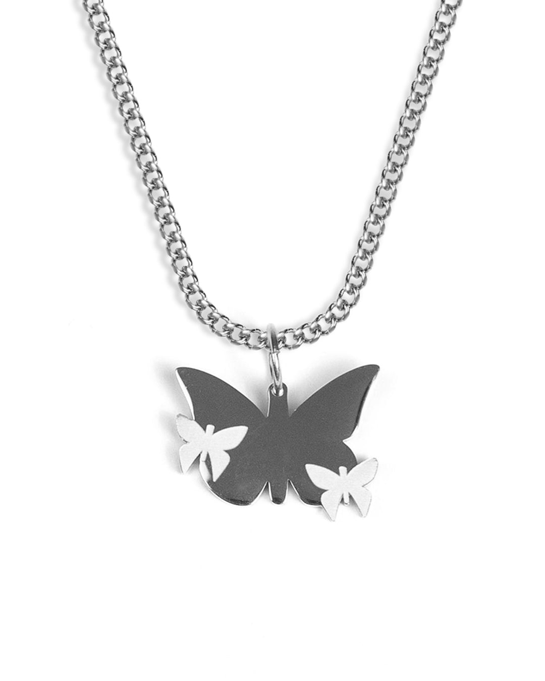 Butterfly Necklace (Silver) – Unshinebar
