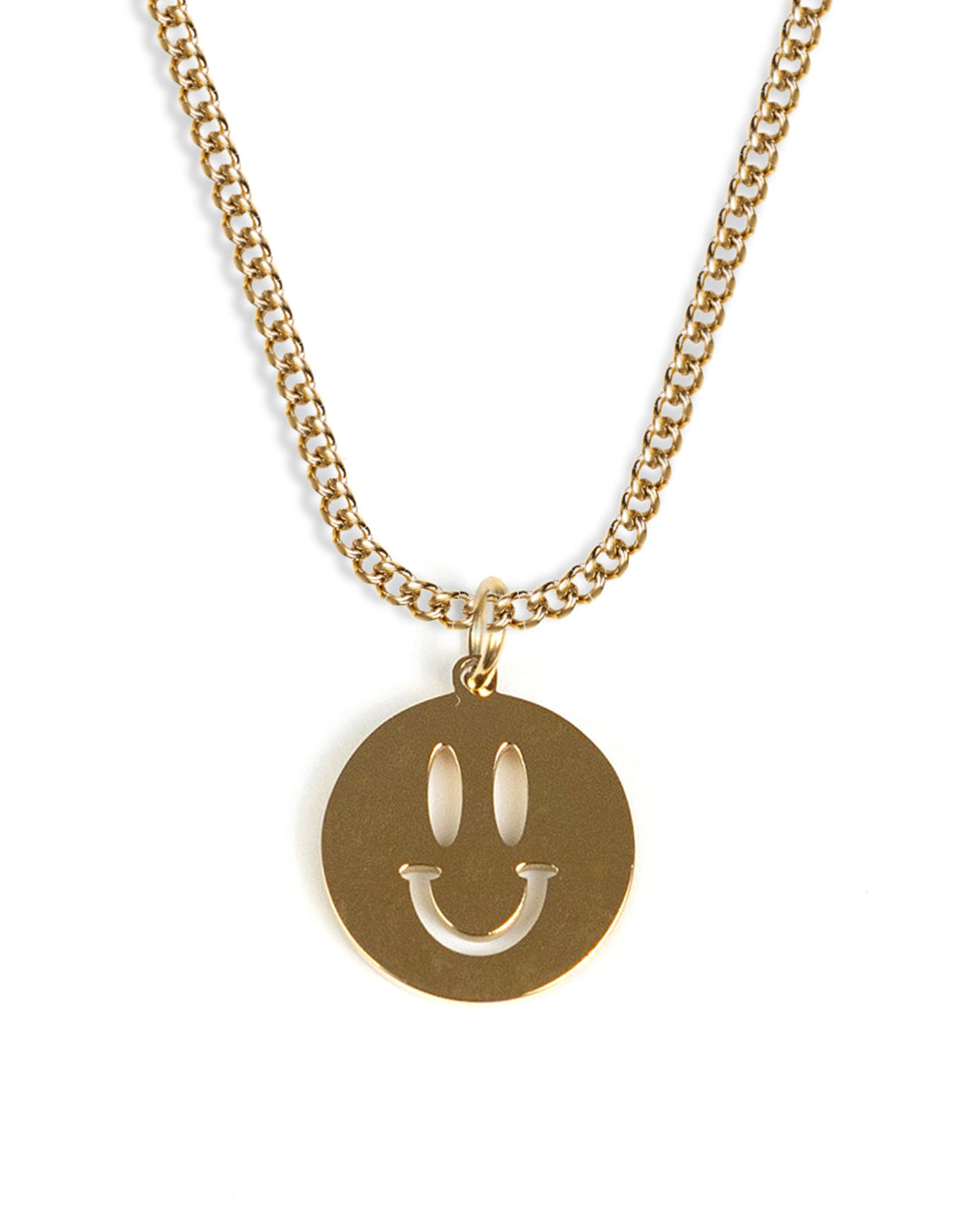 Happy React Necklace (Gold)