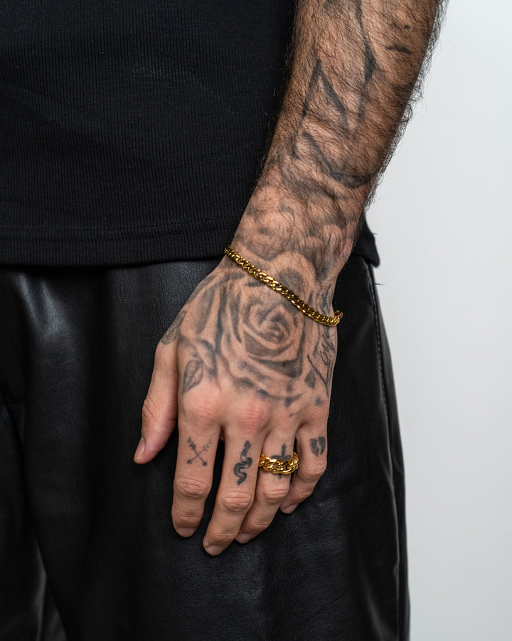 Pulsera Cuban 5mm (Oro)