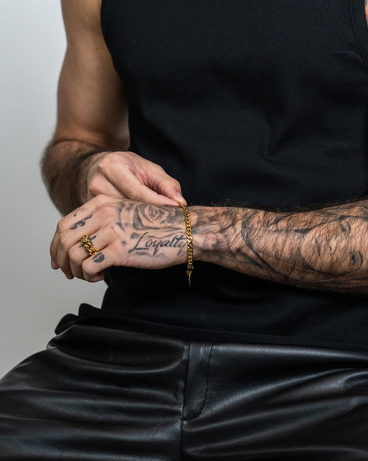 Pulsera Cuban 5mm (Oro)