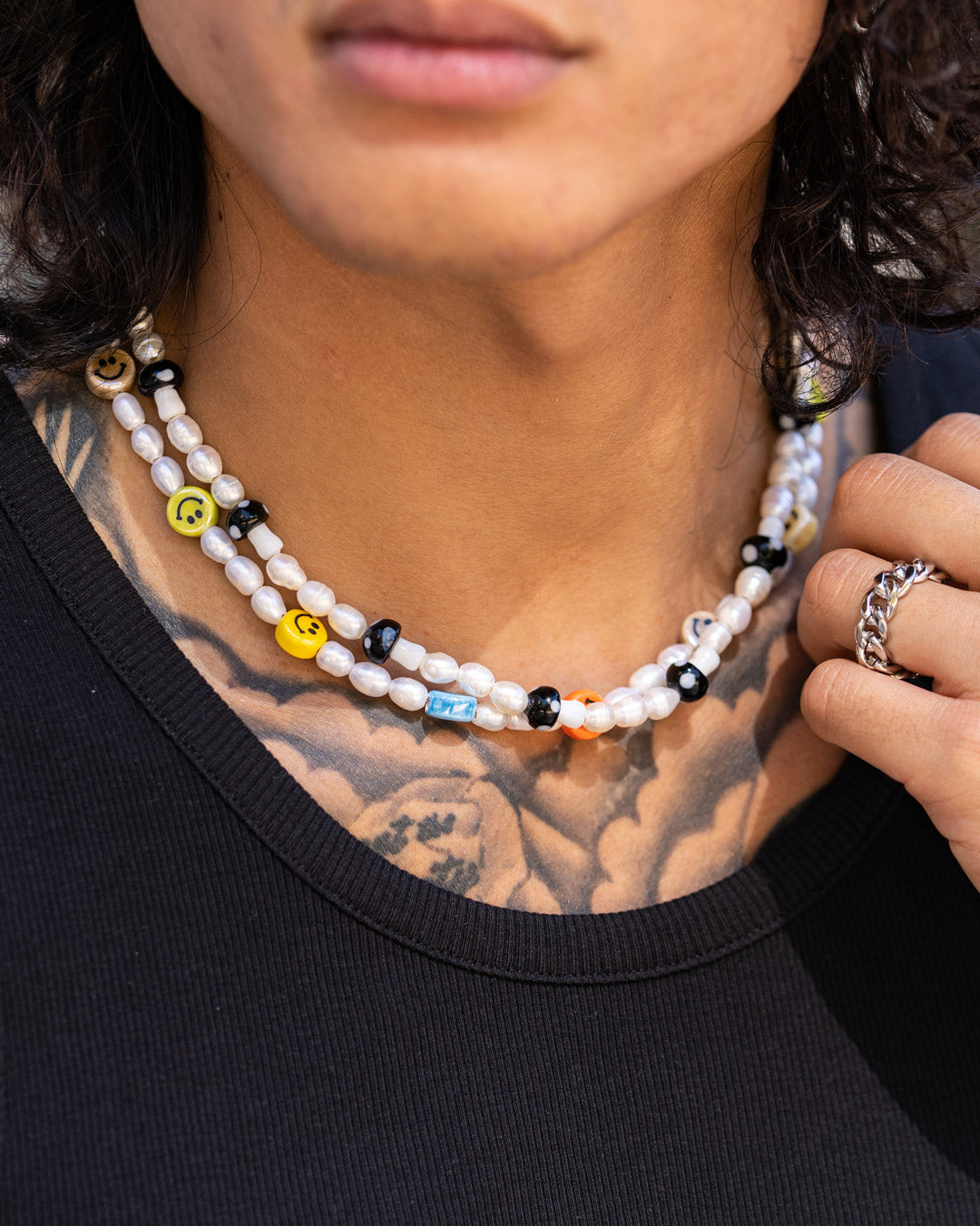 Pearl-Smiley Chain (Colored)