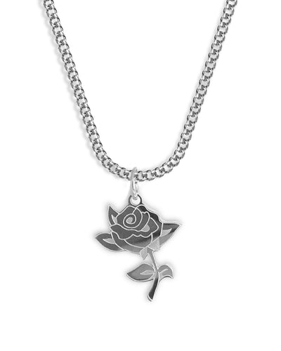 Rose Necklace (Silver)