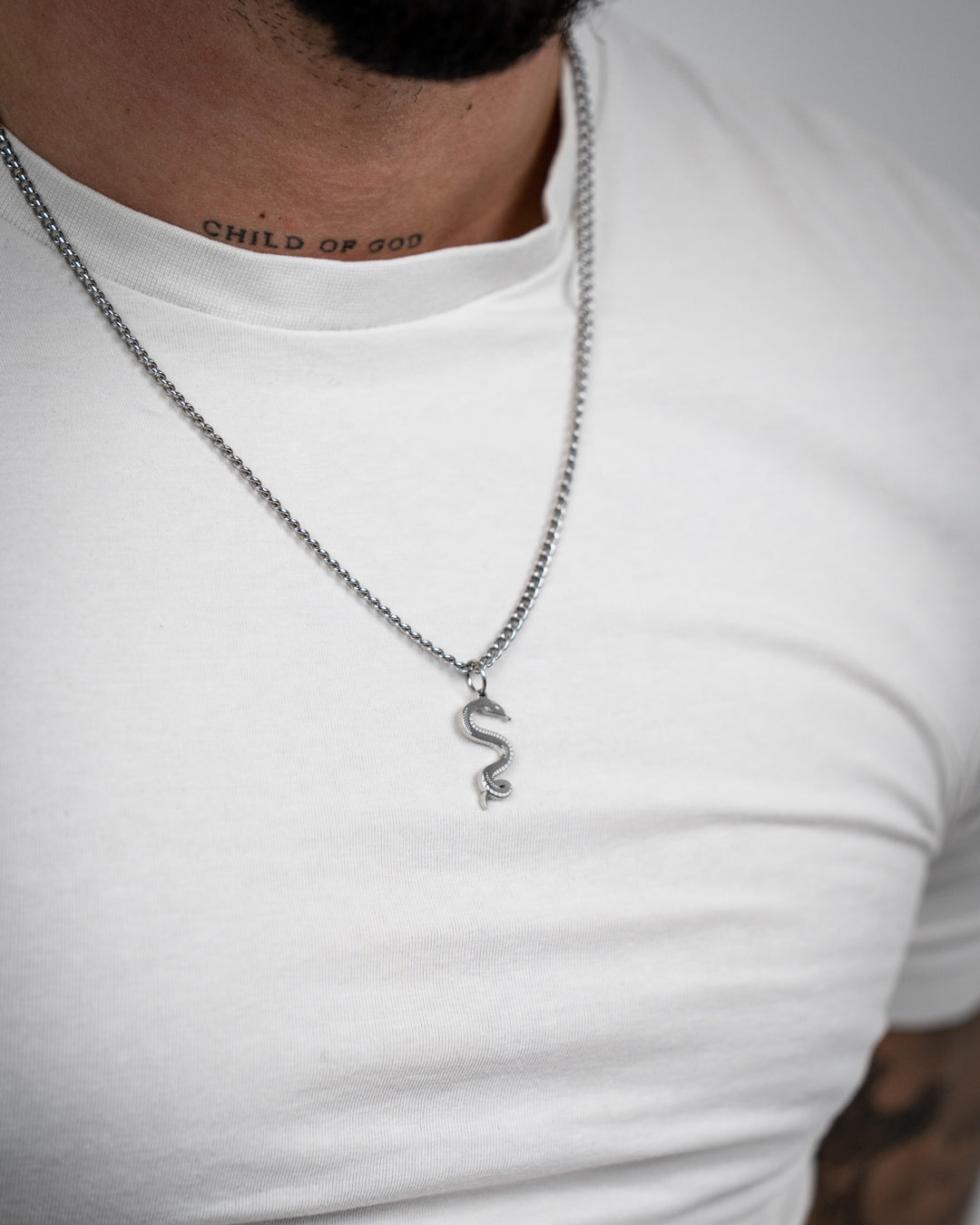 Snake Necklace (Silver)