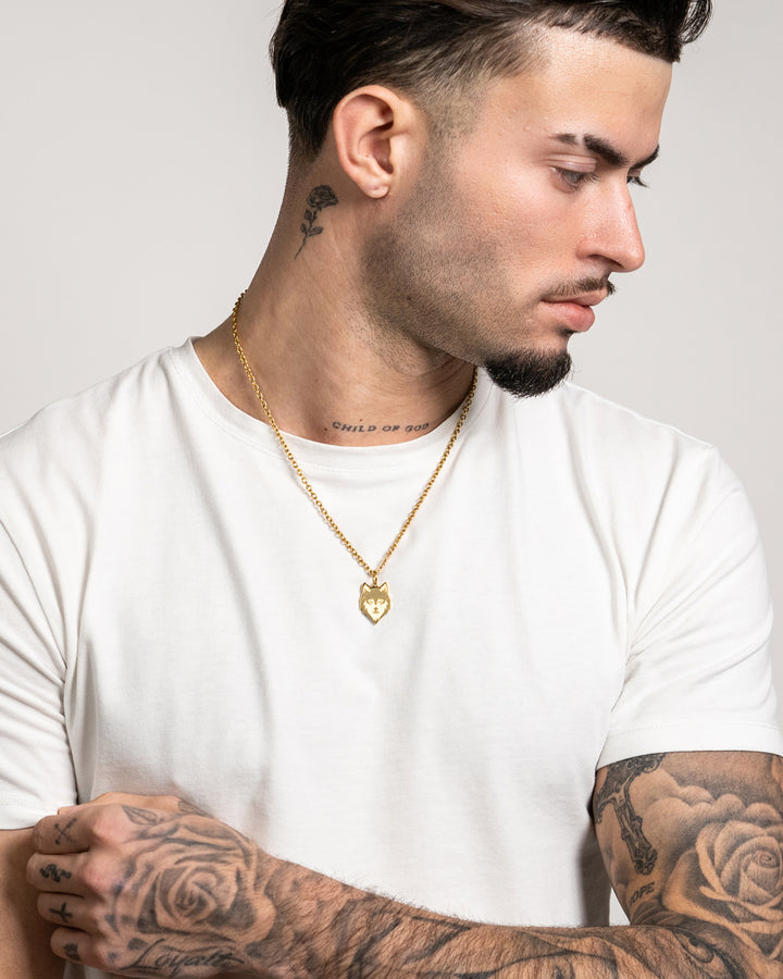 Wolf Necklace (Gold)