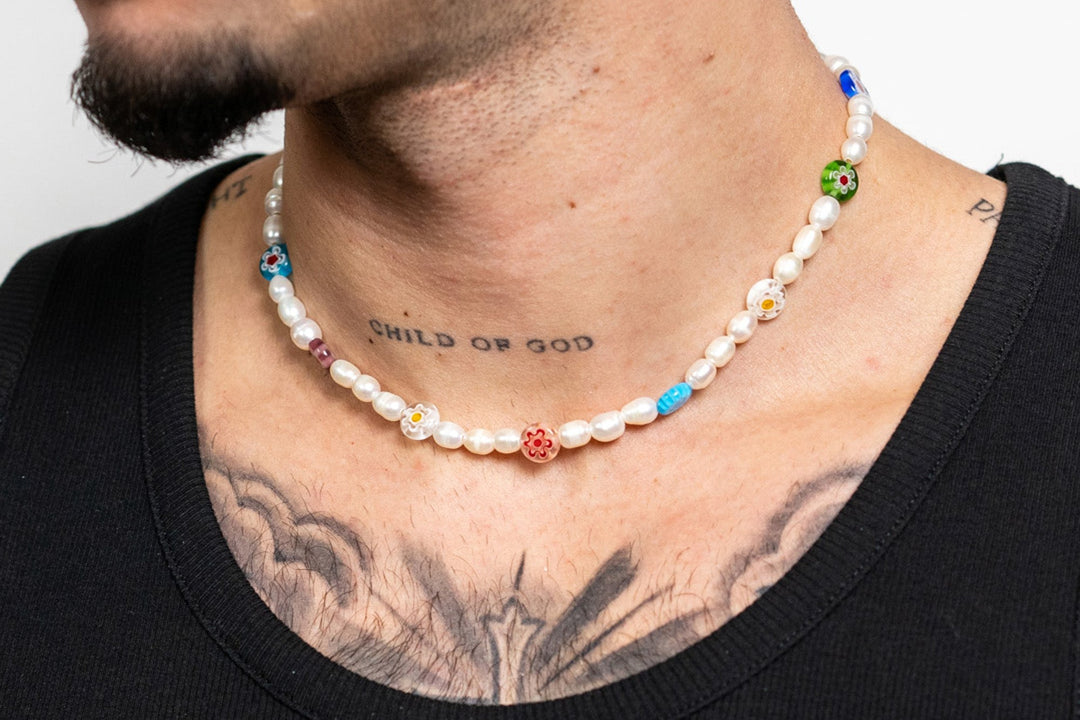 Colorful Pearl Bead Necklaces: Streetwear's Hottest Summer Accessory for Men