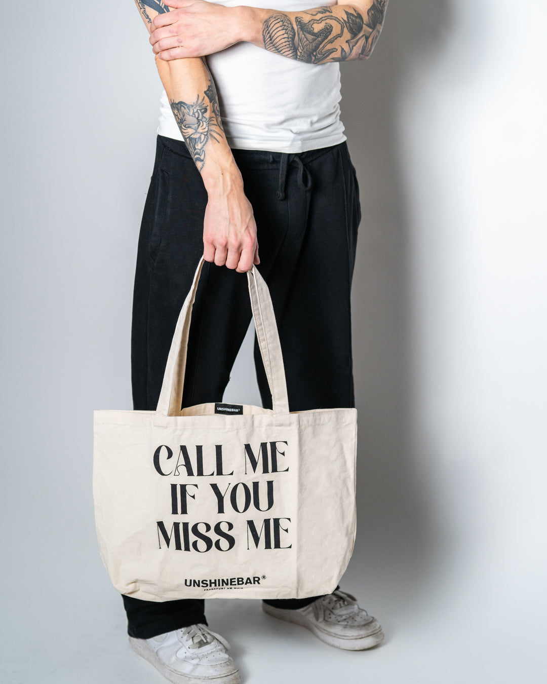 CALL ME IF YOU MISS ME TOTE BAG