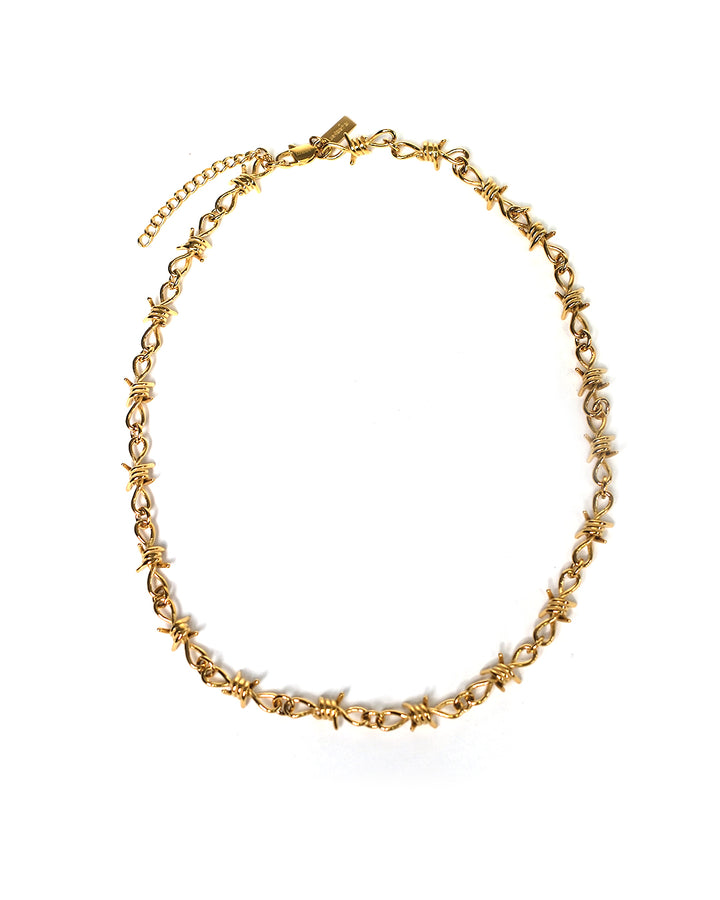 Barbed Wire Kette (Gold)