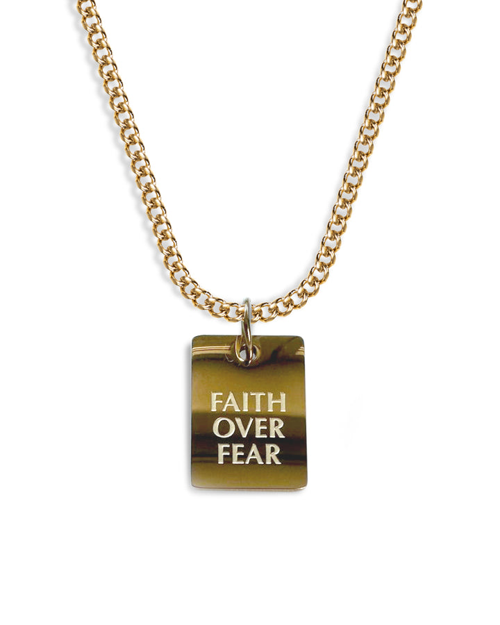 Faith Over Fear Kette (Gold)