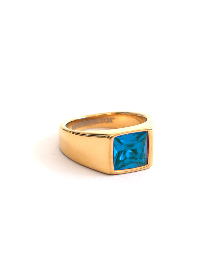 Gemstone Ring Blue Ocean