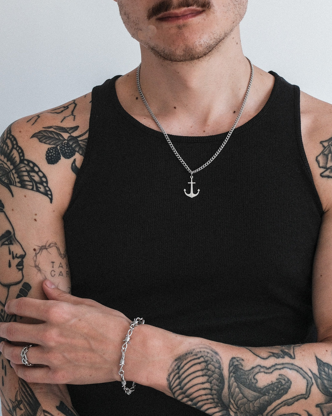 Anchor Necklace (Silver)