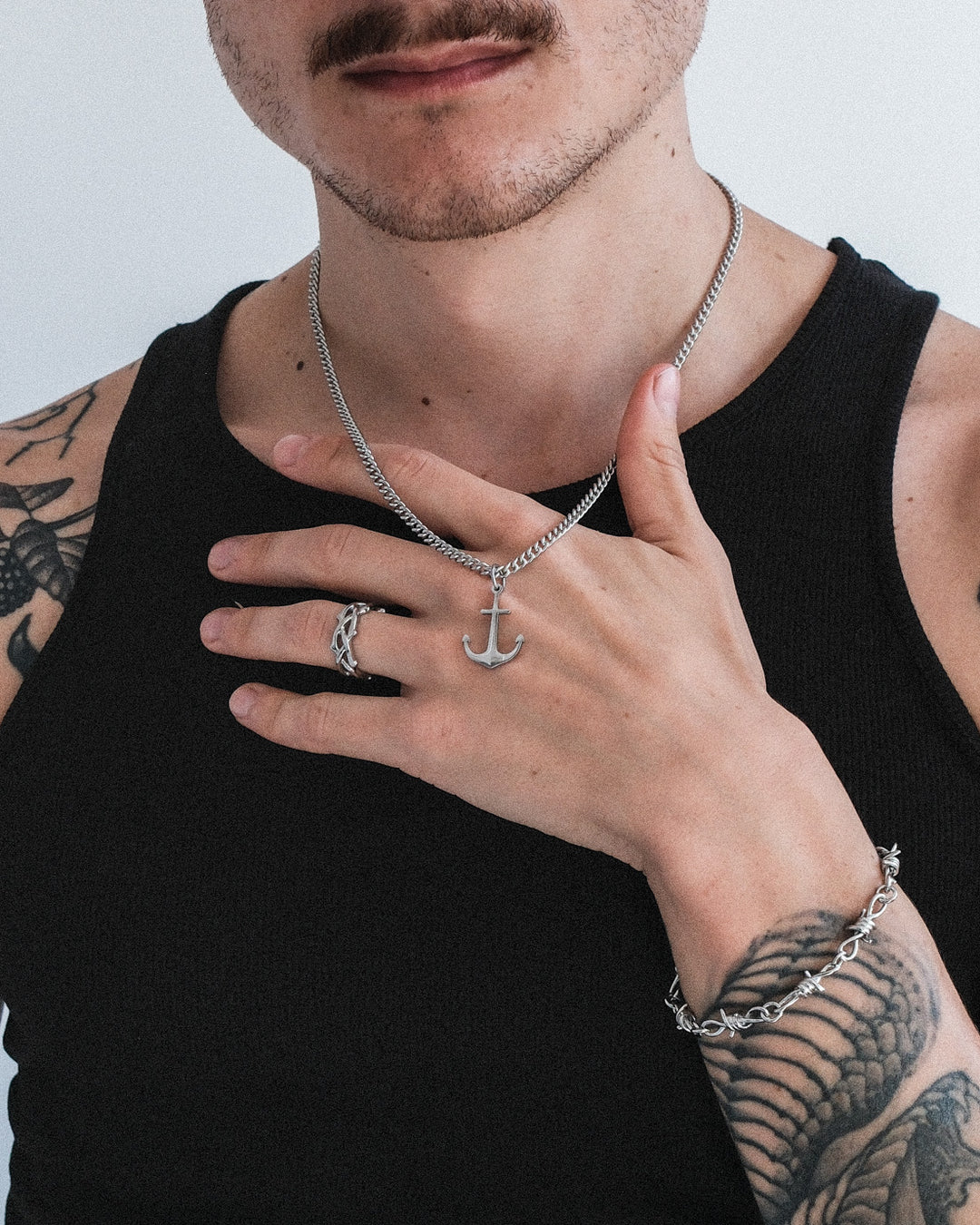 Anchor Necklace (Silver)