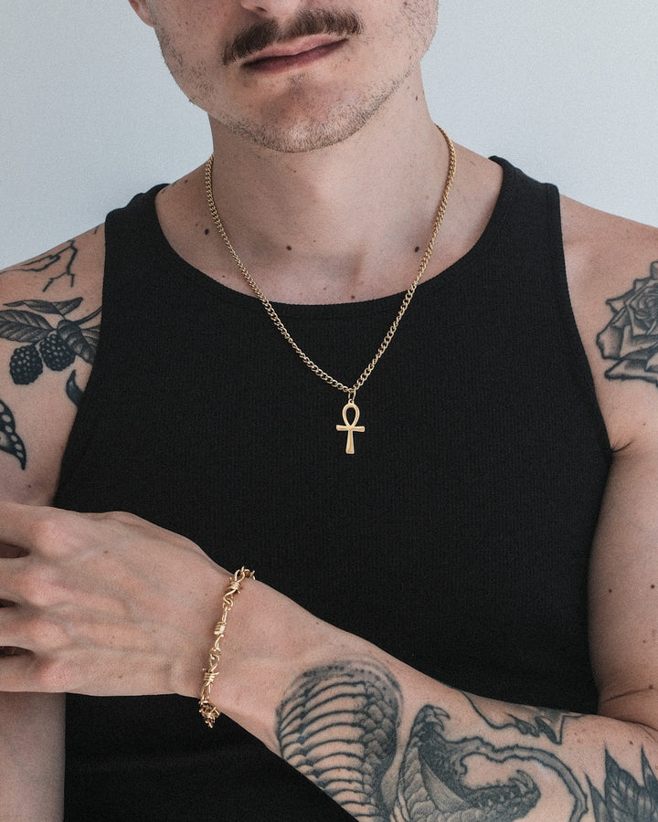 Ankh Necklace (Gold)