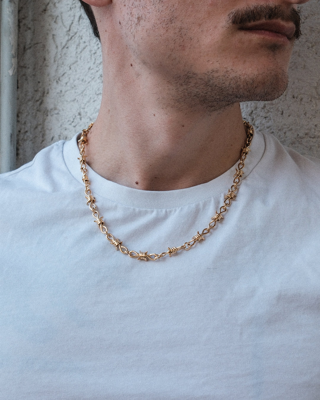 Stacheldraht Kette (Gold)