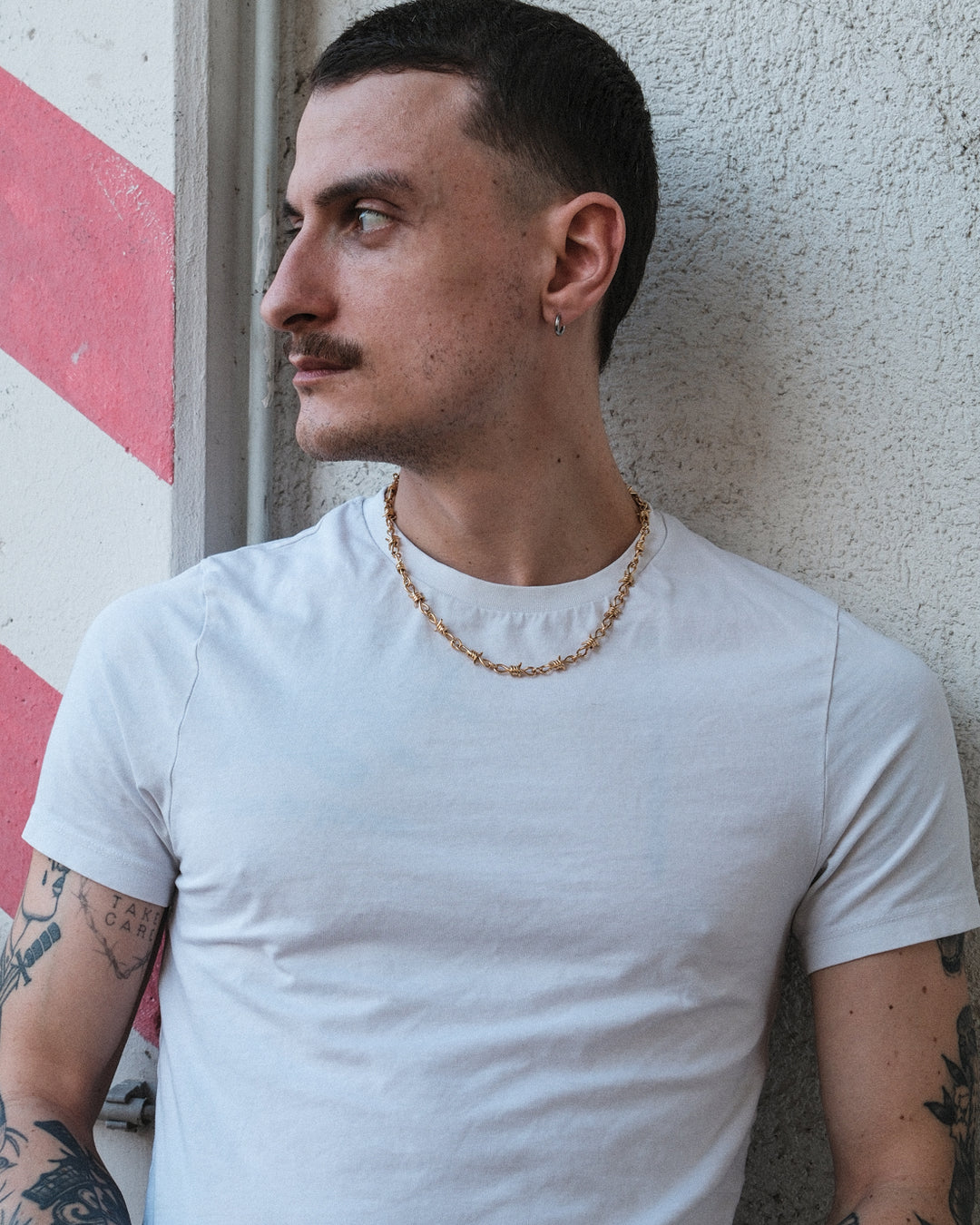 Stacheldraht Kette (Gold)