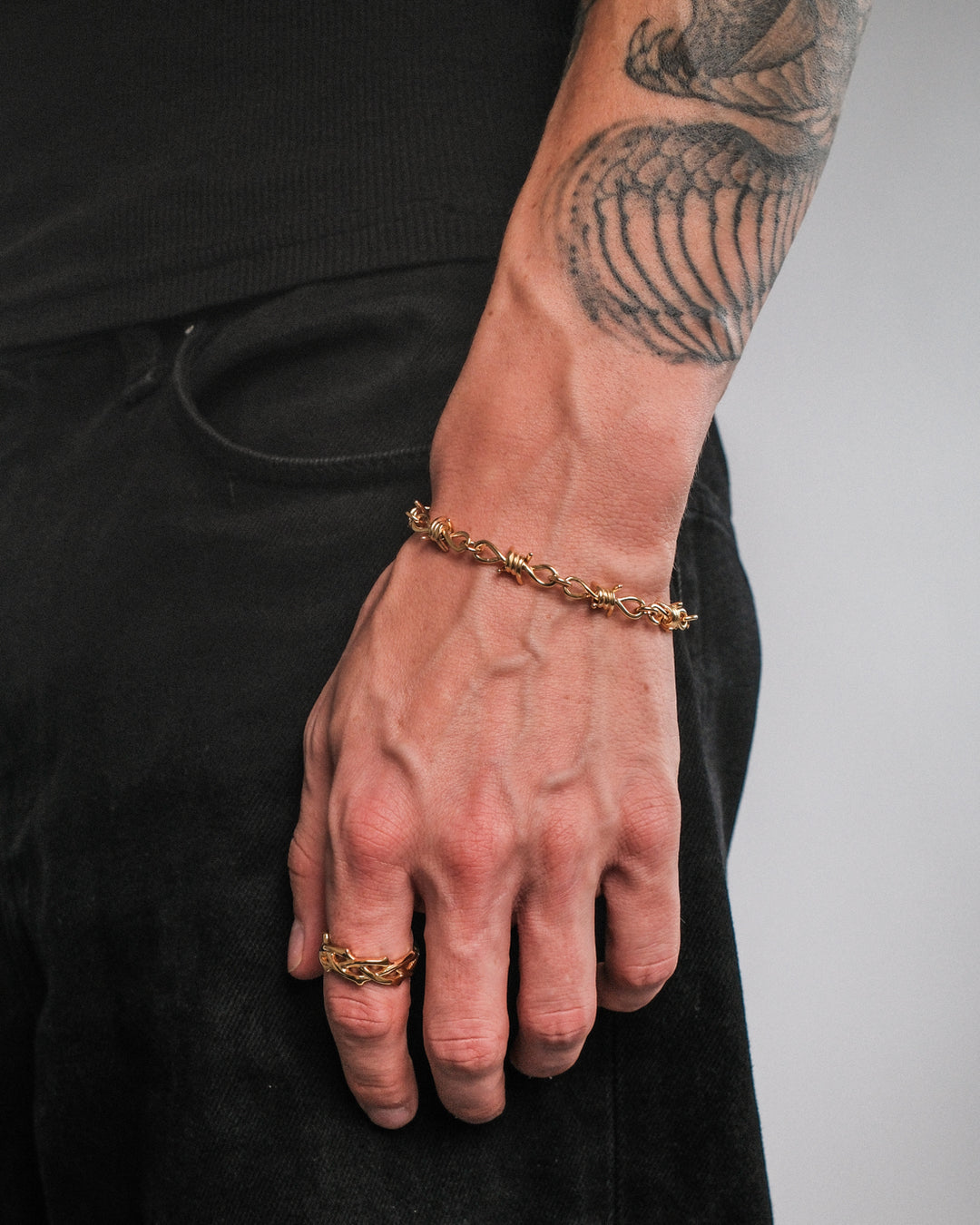 Pulsera Barbed Wire (Oro)