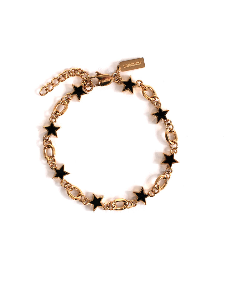 Black Galaxy Star Armband (Gold)