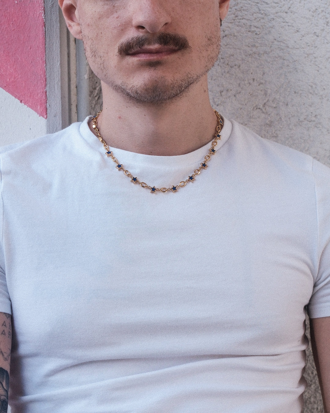 Midnight Blue Star Chain (Gold)