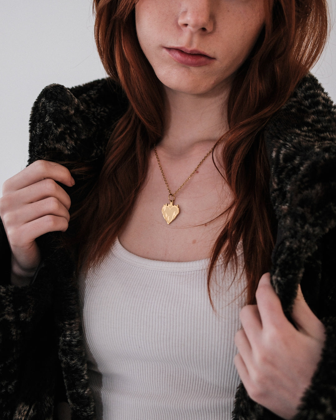 Collier Burning Heart (Or)