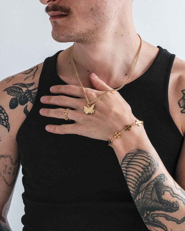 Schmetterling Kette (Gold)