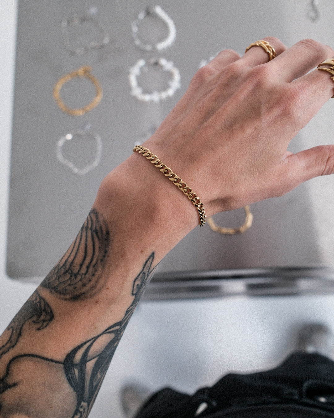 Cuban Armband 5mm (Gold)