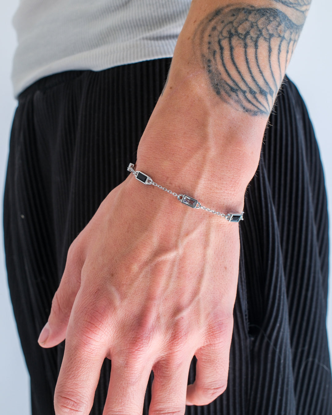 Pulsera Gemstone Negra