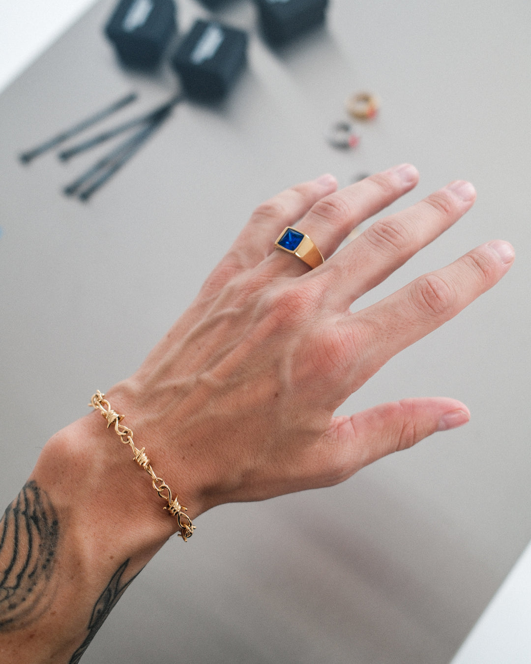 Gemstone Ring Blue Ocean