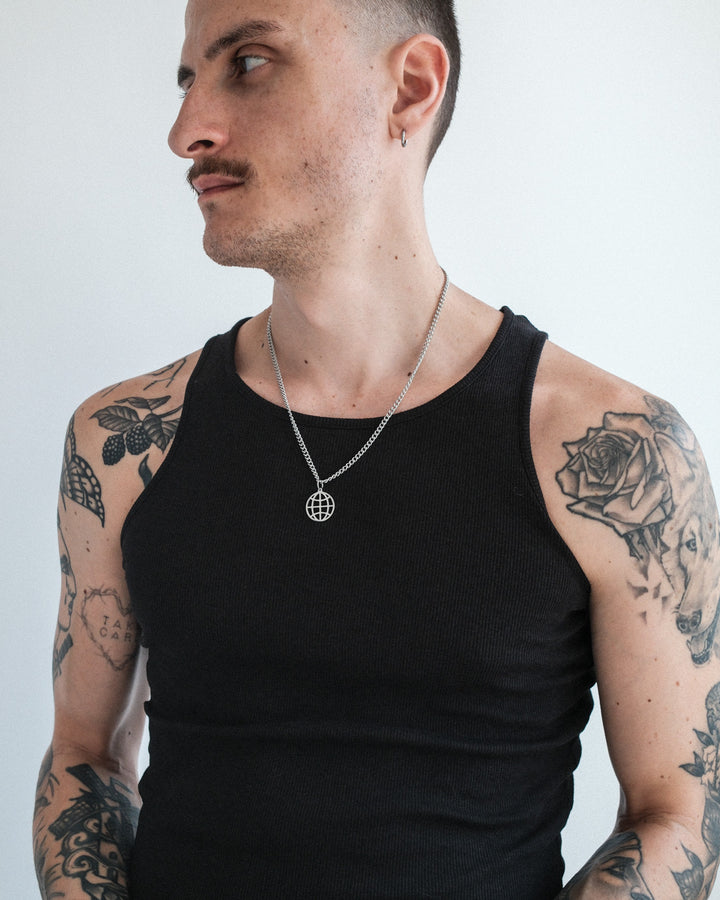 Globe Necklace (Silver)