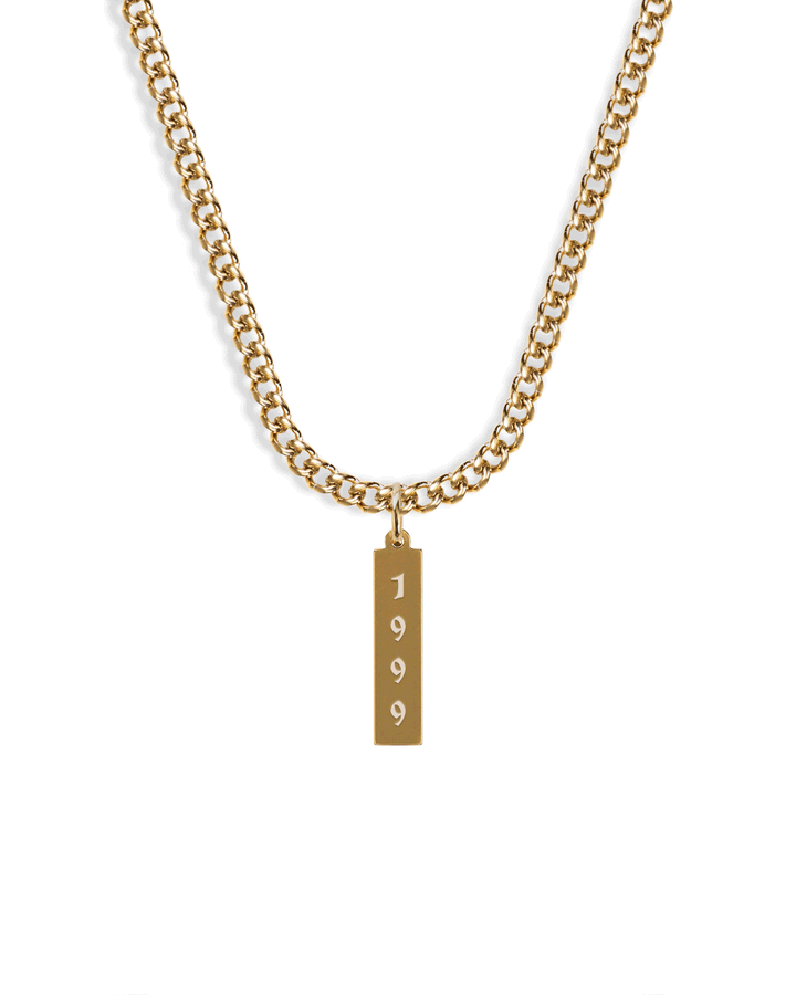 Time Stamp Necklace (Gold)