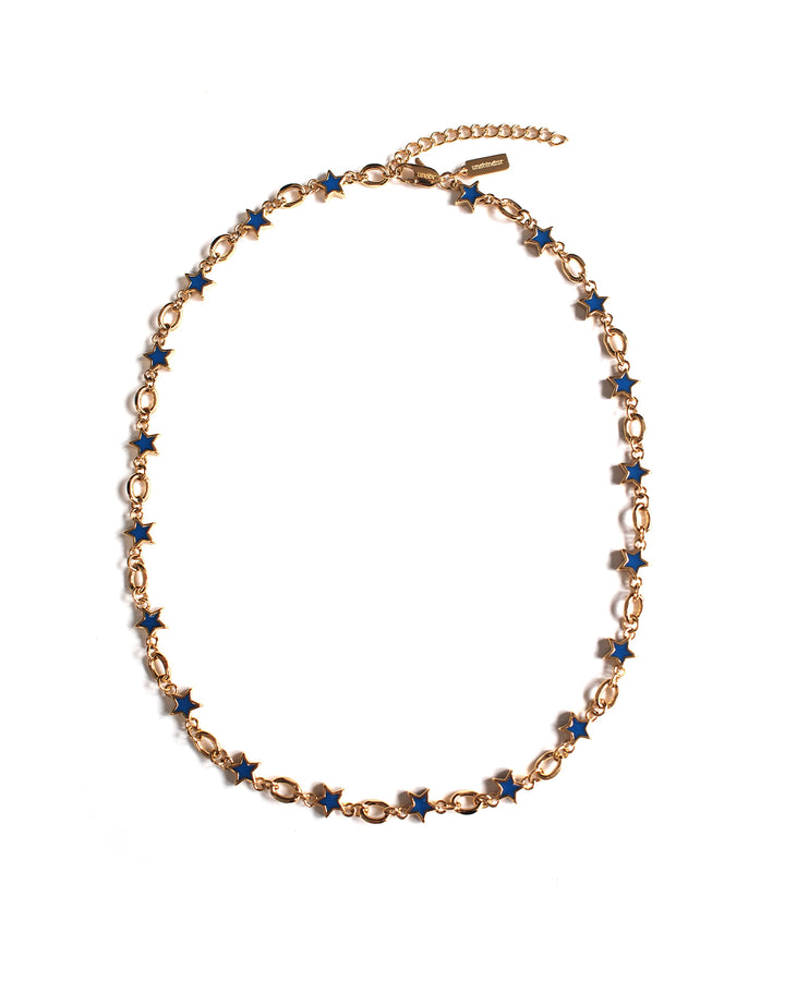 Midnight Blue Star Chain (Gold)