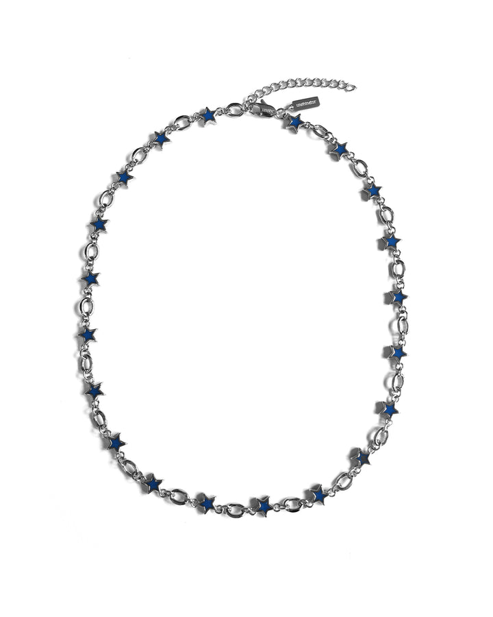 Midnight Blue Star Chain (Silver)